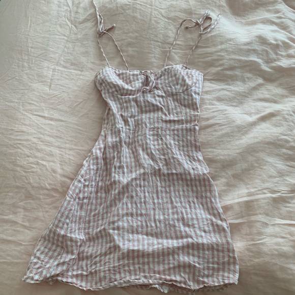 COPY - Reformation pink gingham Cedar Dress - Picture 2 of 2